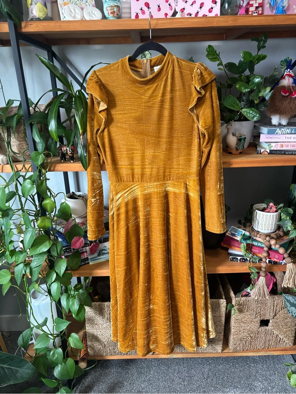Ivy City La La Lady Gold Dress | Medium - Picture 2 of 6